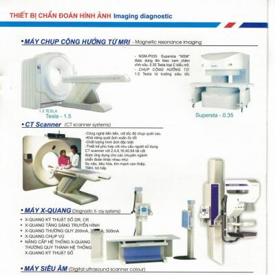 Máy CT, MRI, Xquang, Siêu âm